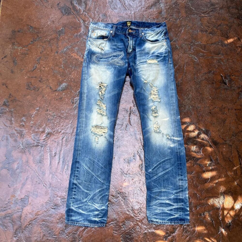 Southpole Men's Blue and Navy Jeans